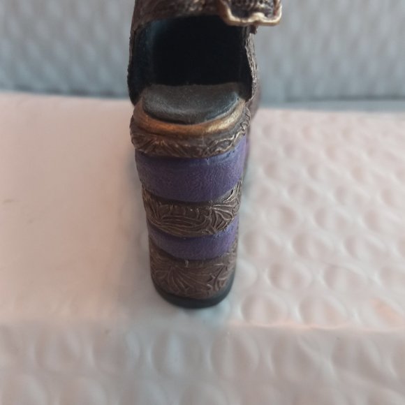 Just The Right Shoe By Raine Golden Leaf Mini Figurine 25098 - Picture 3 of 9